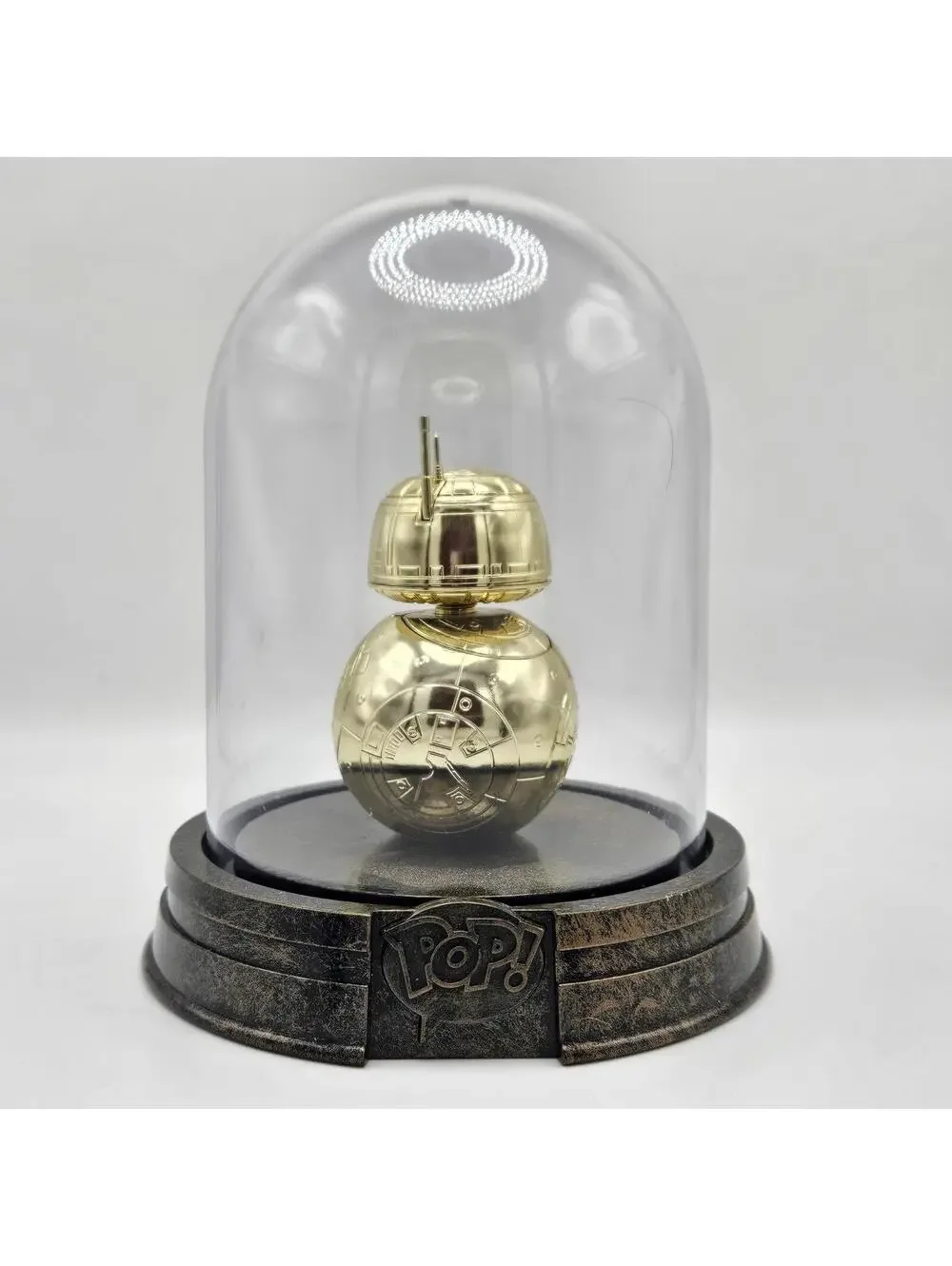 Funko POP Star Wars Gold BB-8 Dome Display Chrome Figure Hot Topic NO BOX